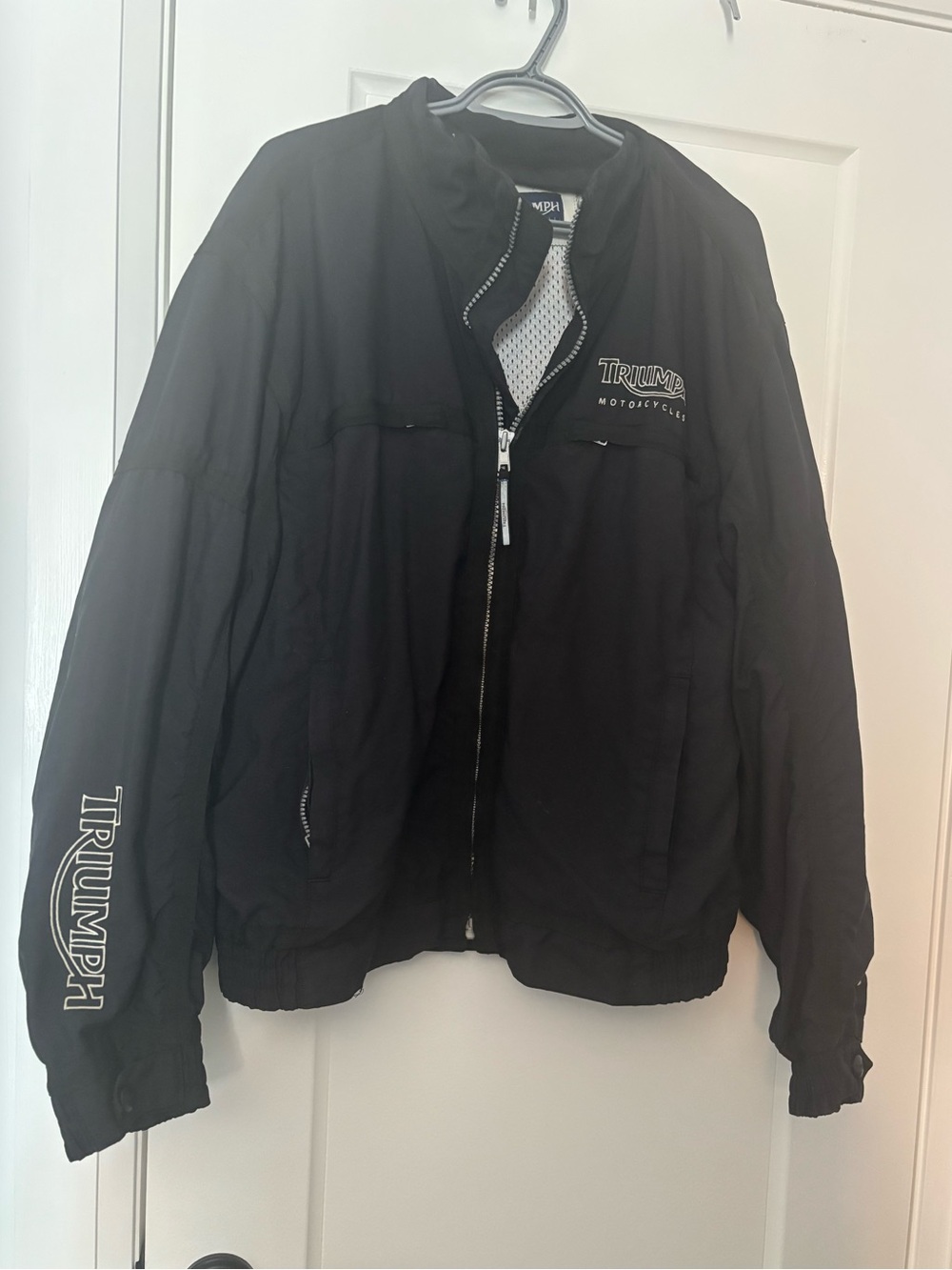 Triumph Black Motorcycle Jacket - Men's